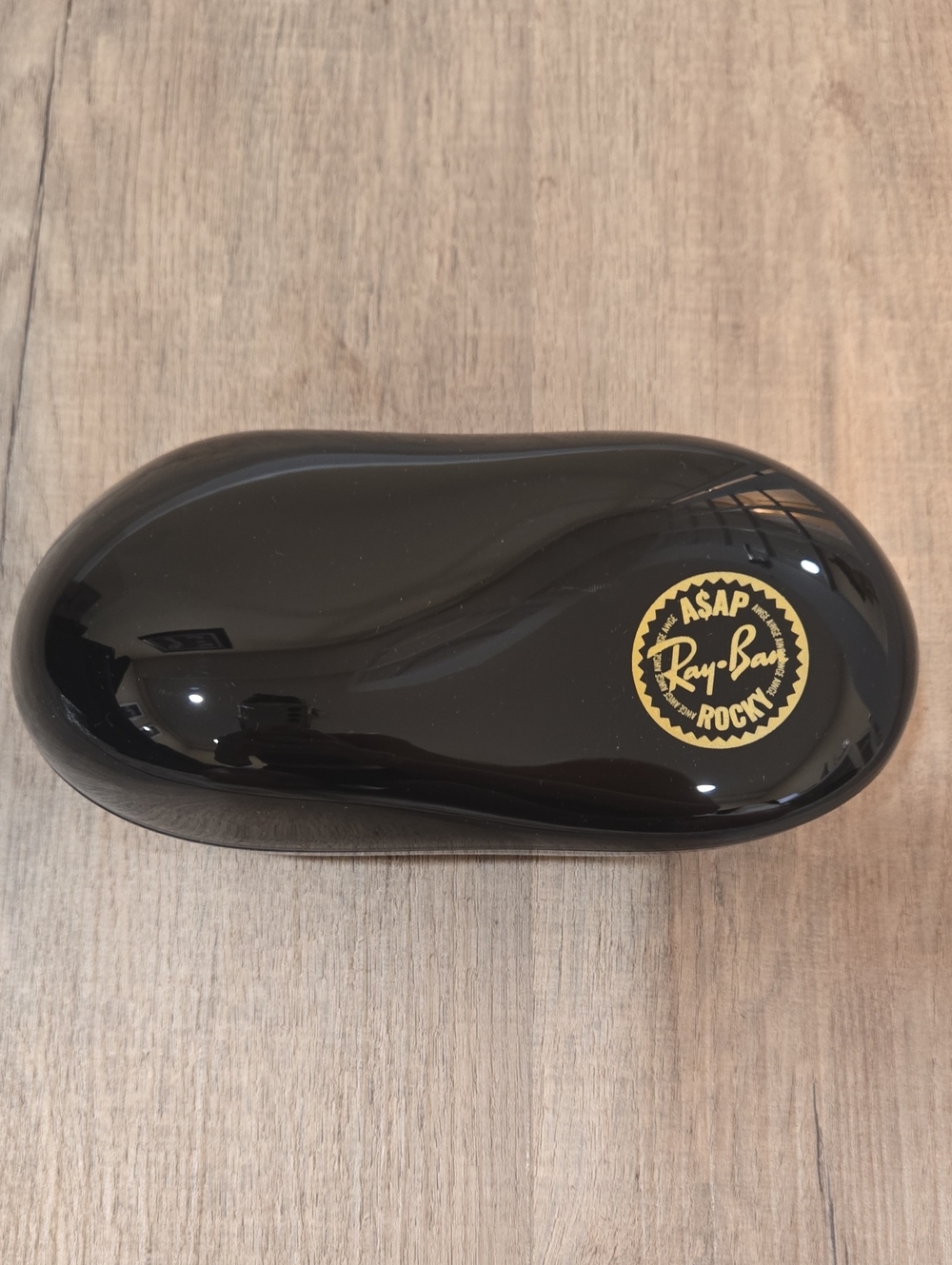 Ray-Ban Black Sunglasses Case with Gold A$AP Rocky Logo